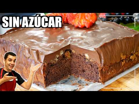 Cómo hacer pastel de chocolate fácil y rico sin azúcar para cumpleaños y celebraciones