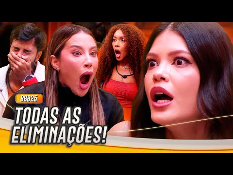 TODAS AS ELIMINAÇÕES DO BBB 25: GRACYANNE, CAMILLA, VITÓRIA STRADA E MAIS! 💥 | BBB 25
