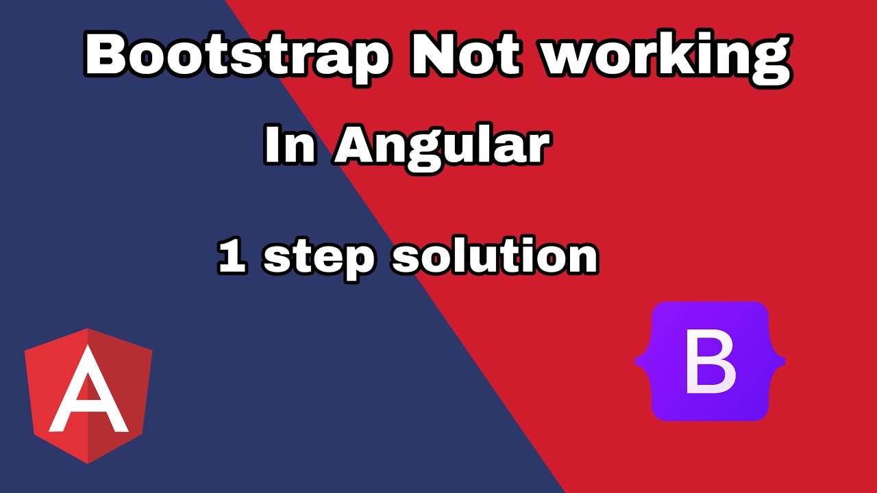 Bootstrap is not working in Angular |  Angular tutorial | bootstrap css bot ￼working in angular