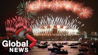 Фойерверките в Сидни за посрещането на 2020