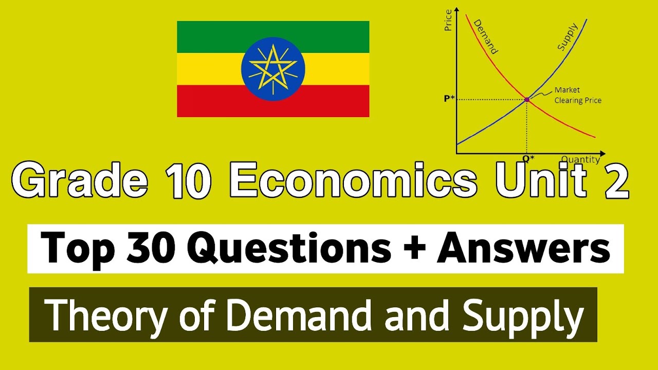Top 30 Questions from Grade 10 Economics unit 2 Theory of demand and supply:- Questions and answers