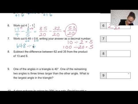 REAL 11+ MATHS QUESTIONS AND ANSWERS - 2016 Manchester Grammar 11+ Arithmetic Paper