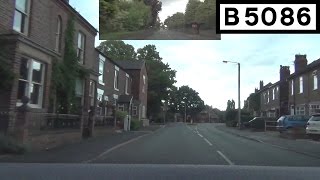 preview picture of video 'B5086 Knutsford Road, Wilmslow - Northbound Front View with Rearview Mirror'