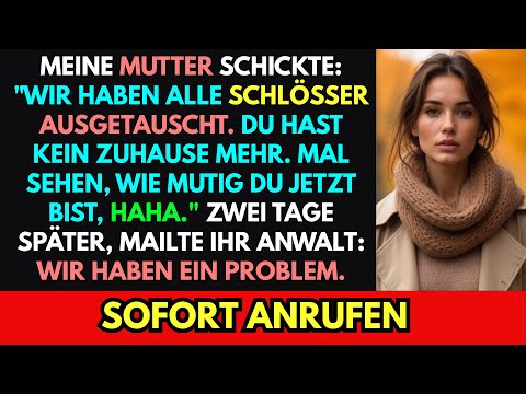 Meine Mutter wechselte die Schlösser und sagte, ich hätte kein Zuhause–also nahm ich mir die Hälfte.