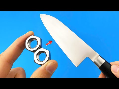 KNIFE Like Razor Sharp! Genius Knife Sharpening Ideas You Won't Believe