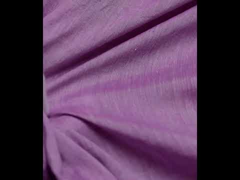 Plain Purple Pure Cotton 74 GSM Handwoven Fabric — video
