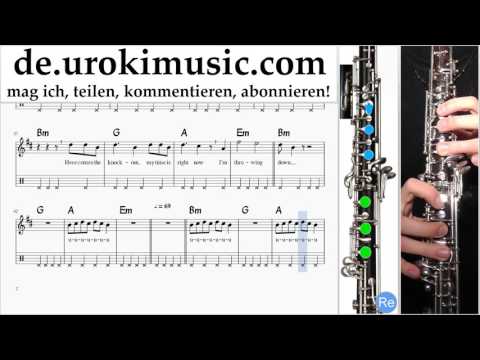Oboenunterricht Bon Jovi - Knockout Noten Lernen Teil#2 um-995