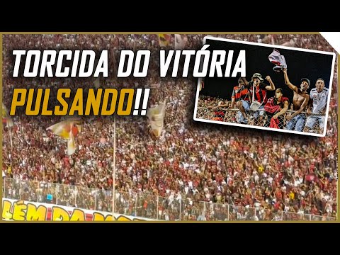 TORCIDA DO VITÓRIA PULSANDO EM ÚLTIMO JOGO NO BARRADÃO NO ANO!