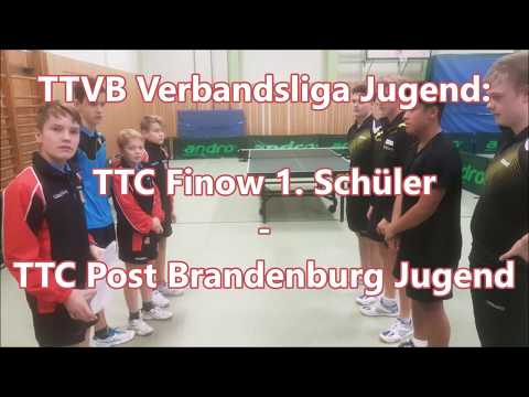 TTC Finow 1. Schüler - TTC Post Brandenburg Jugend [Verbandsliga Jugend]