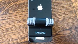 Video thumbnail for Tascam iM2 Microphone for Iphone Ipad Ipod Sound Quality Review by T-Mak World