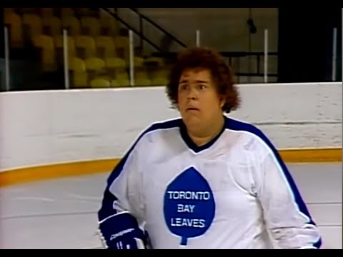 1983 SCTV Power Play Billy Stemhovilichski (John Candy) playing hockey with the Toronto Bay Leaves