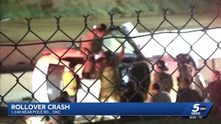 Part of Interstate 240 in Oklahoma City closed after wreck