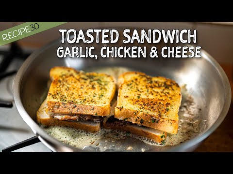 I Added Garlic Butter to my Chicken and Cheese Sandwich!