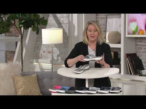 CLOUDSTEPPERS by Clarks Jersey Thong Sandals - Arla Glison on QVC