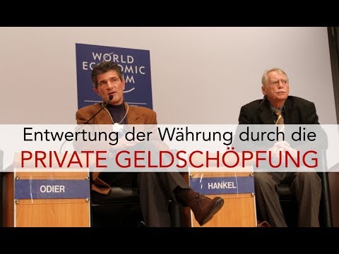 Ehemaliger Präsident der Bankiervereinigung zur privaten Geldschöpfung
