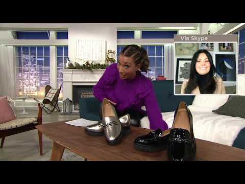 Naturalizer Leather Wedge Loafers - September on QVC