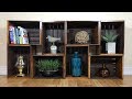 DIY Wooden Crate Shelves