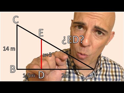 TALES' THEOREM FOR A TRIANGLE (similar triangles)