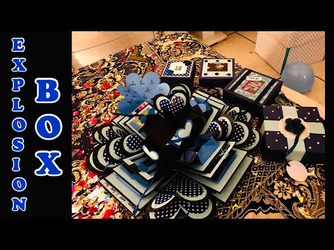 Explosion Box | Murtaza’s 28th Birthday Surprise | Surprise Box | Blue Color Box | Birthday Box