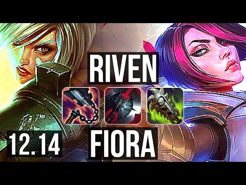 RIVEN vs FIORA (TOP) | Rank 1 Riven, Rank 7, 10/1/5, Godlike | NA Challenger | 12.14