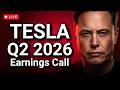 TESLA Q2 Earnings LIVE