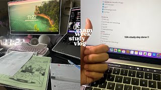 jc exam week productive study vlog singapore 🐣📔 | chaotic exam week, 100+h of studying compilation