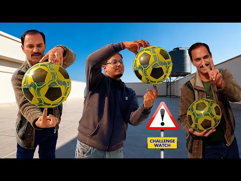 Tantangan Memutar Bola Sepak dengan Satu Jari ⚽ Tes Permainan Seru Gila Bersama Teman.