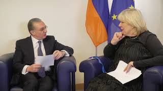 Le Ministre des Affaires étrangères d’Arménie par intérim a eu une rencontre avec la Commissaire aux droits de l'homme du Conseil de l'Europe