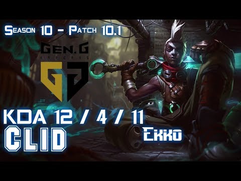 Gen Clid EKKO vs ELISE Jungle - Patch 10.1 KR Ranked