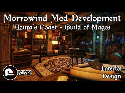 Morrowind Mod Development - Azura's Coast Mages' Guild Interiors