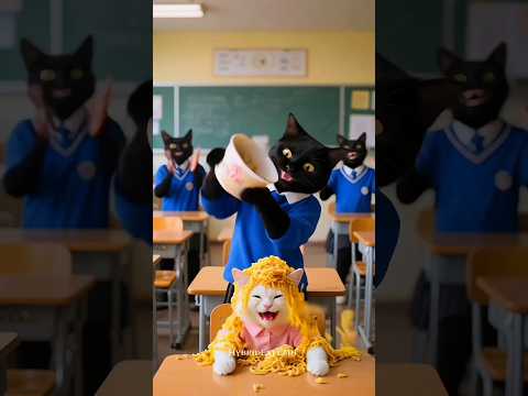 काली बिल्लू का कहानी 😺 #cat #kitten #shortvideo #catshorts #cutecat