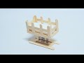 Miniature Baby Crib How To Make A Baby Crib With Popsicle Sticks