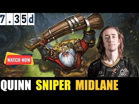 🤯QUINN [SNIPER] MID 7.35D - DOTA 2 HIGHEST MMR MATCH #dota2   #dota2gameplay  #quinn