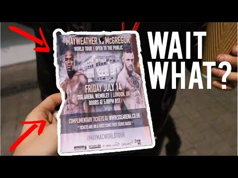 The untold story of the Mcgregor vs Mayweather Press conference sneak in - The Mystery Man