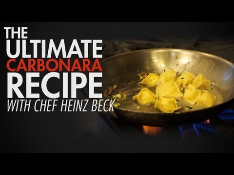 3 Michelin Star Winner Heinz Beck Shows Us His Secret Carbonara Recipe