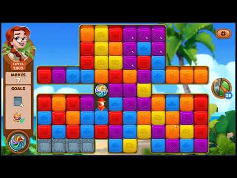 Lost Island Blast Adventure Level 1883 - NO BOOSTERS 🏝️ | SKILLGAMING ✔️