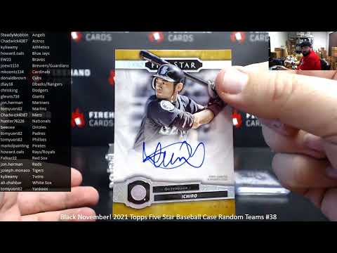 12/2/2022 Black November! 2021 Topps Five Star Baseball Case Random Teams #38