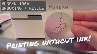 Printing without ink | MUNBYN 130b Thermal Printer unboxing and test  | *game changer*