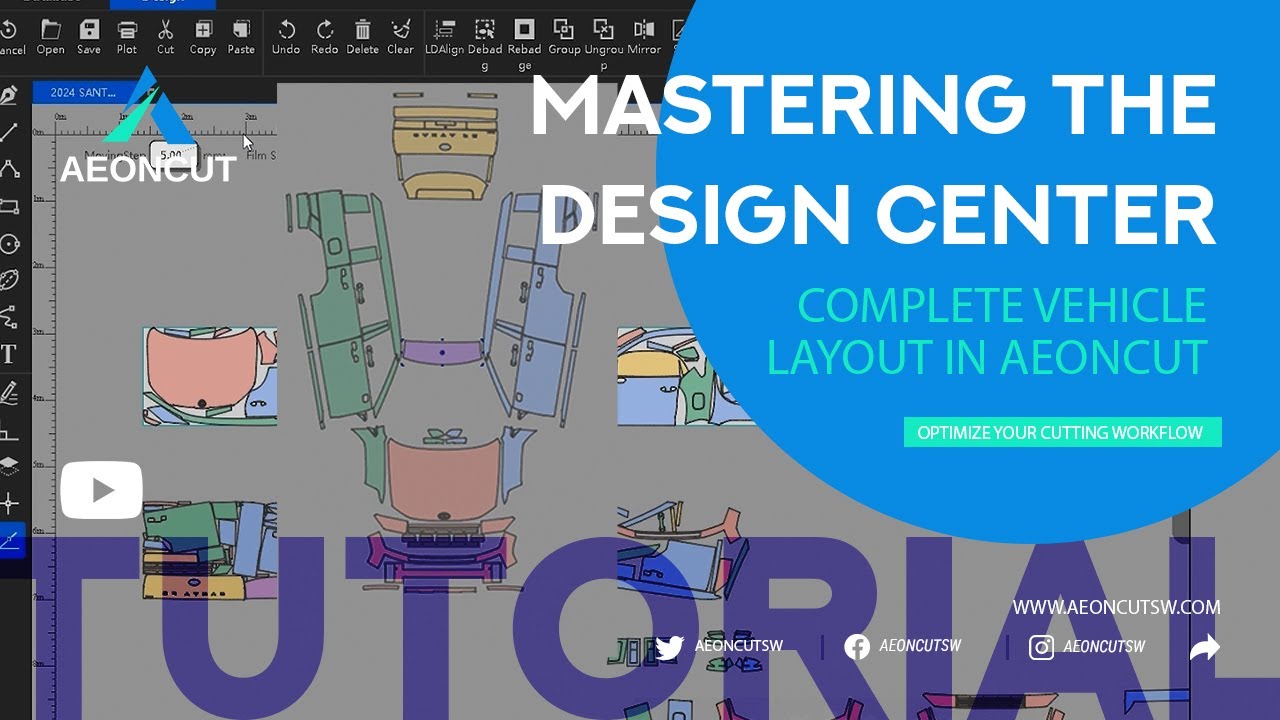 2-Mastering the Design Center & Complete Vehicle Layout in AEONCUT – Optimize Your Cutting Workflow!