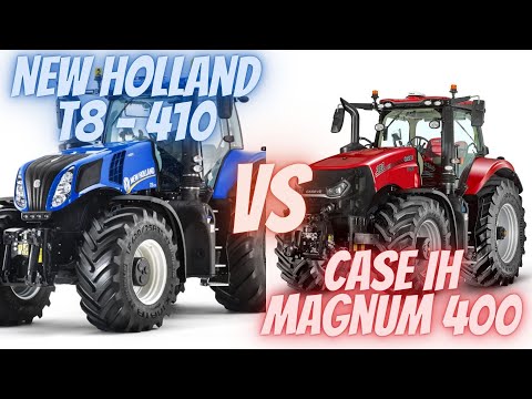 NEW HOLLAND T8  410 VS CASE IH MAGNUM 400 #top #tractor #newholland #caseih