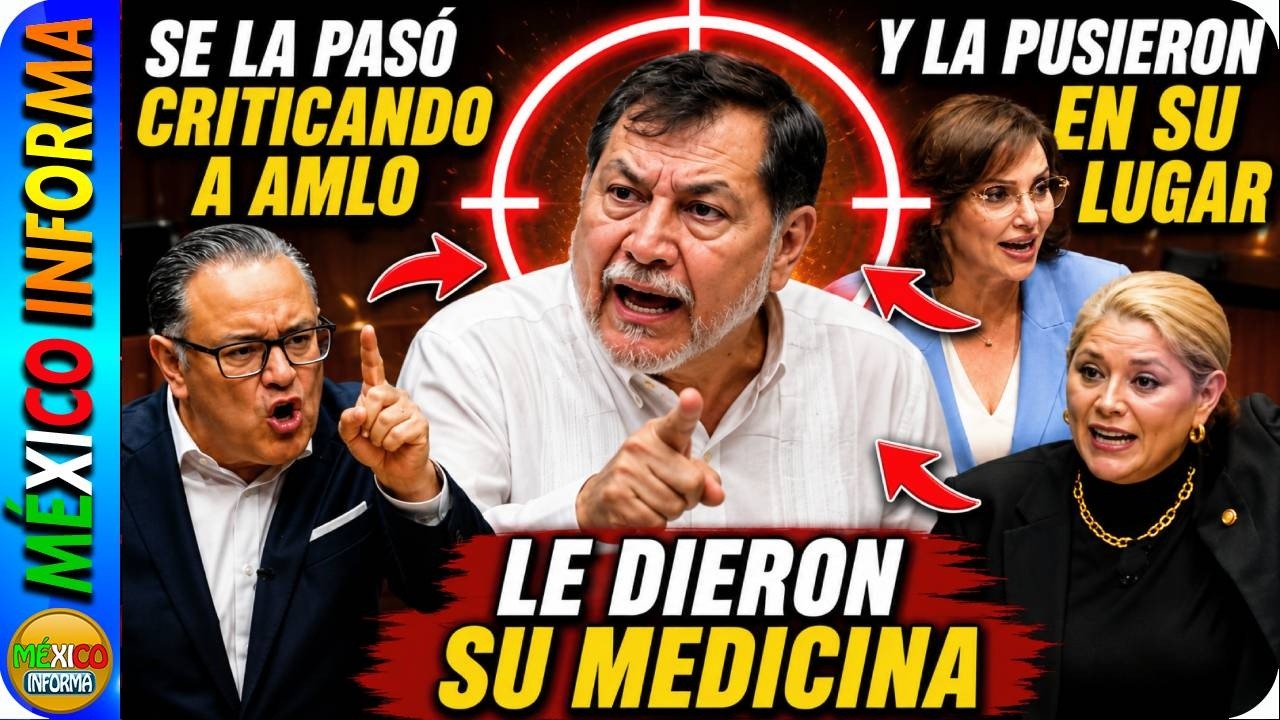 LE DIERON SU MEDICINA A LA L0C4 DEL SENADO. SE PUSO A HABLAR MAL DE AMLO Y LE DIERON PARA LLEVAR.