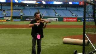 Marcus practice run The National Anthem at Tropican Field May 30, 2009