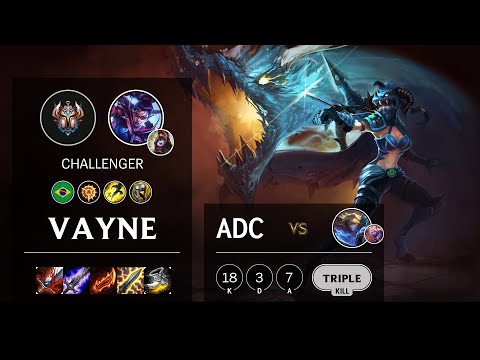 Vayne ADC vs Ezreal - BR Challenger Patch 10.13