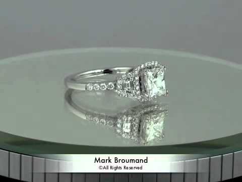 2.03ct Princess Cut Diamond Engagement Anniversary Ring- Mark Broumand