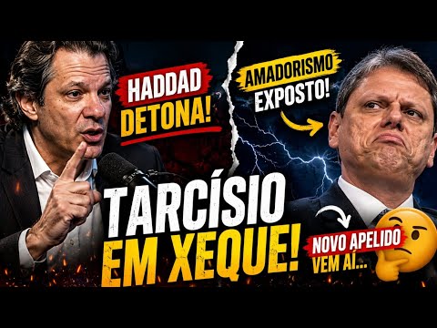 💣TARCÍSIO VIRA ALVO APÓS FALA DE HADDAD EM PODCAST; REPERCUSSÃO É GIGANTE!🔥
