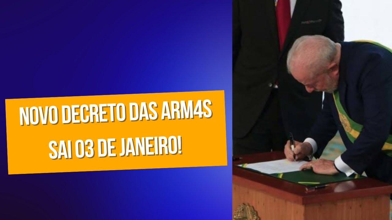 NOVO DECRETO DAS ARM4S SAI 03 DE JANEIRO! O QUE MUDA?!