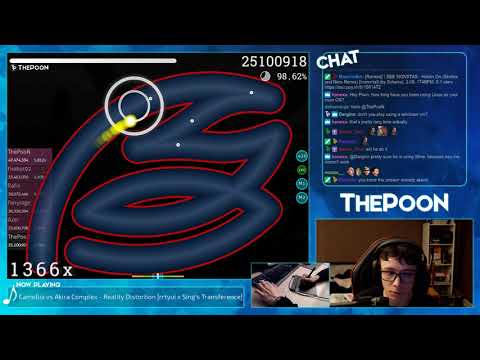 [Live] ThePooN | Camellia vs Akira Complex - Reality Distortion [rrtyui x Sing's] 98.27% {#1 1st FC}