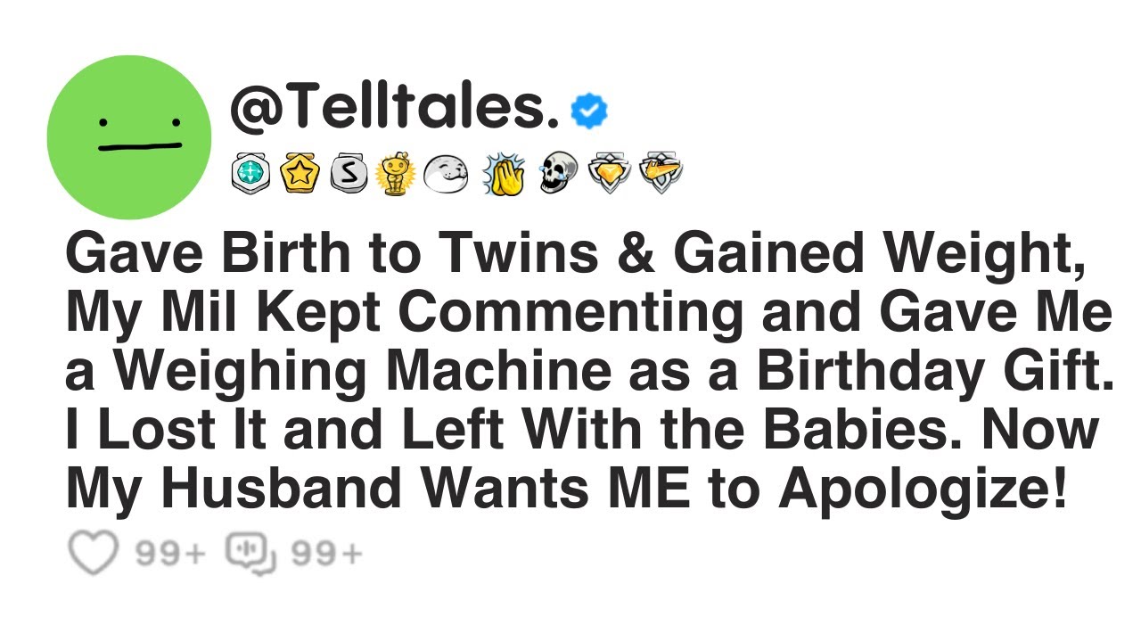 Gave Birth to Twins & Gained Weight, My Mil Kept Commenting and Gave Me a Weighing Machine as...