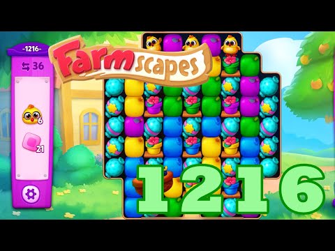 Farmscapes Level 1216 HD Gameplay Walkthrough | 3 - match game | android | ios | pc | GameGo Game