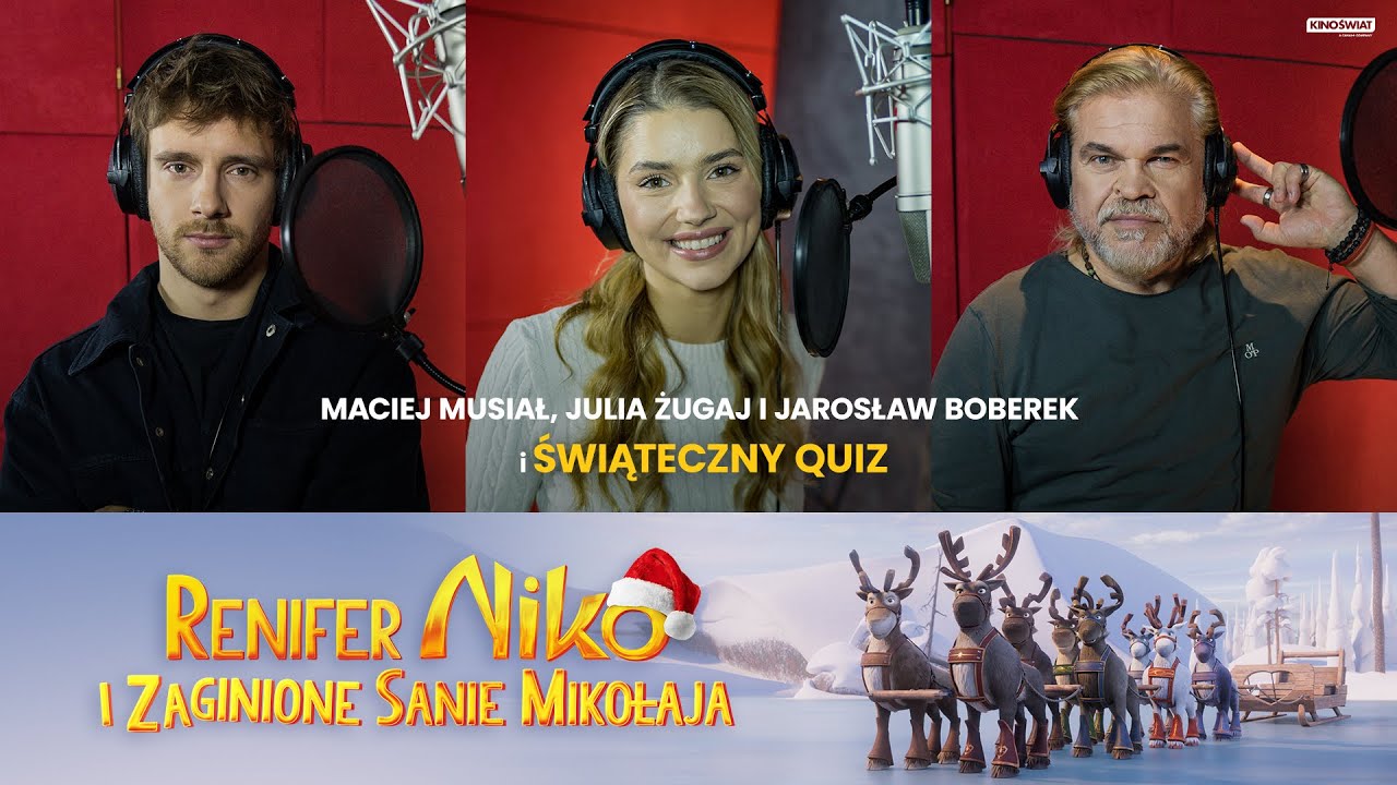 ŚWIĄTECZNY QUIZ z gwiazdami animacji RENIFER NIKO I ZAGINIONE SANIE MIKOŁAJA